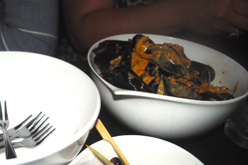 Beer steamed Carlsbad mussels